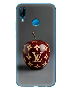 Чехол для Huawei P20 Lite (2019) с картинкой «Красное яблоко LV»