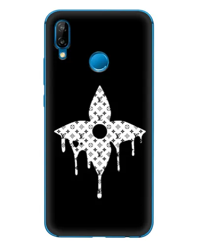 Чехол для Huawei P20 Lite (2019) с картинкой «Цветочная монограмма»