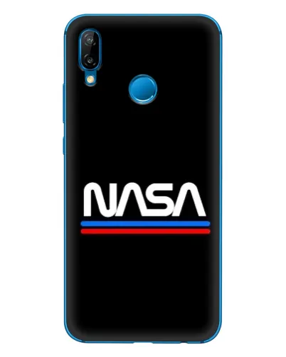 Чехол для Huawei P20 Lite (2019) с картинкой «NASA — классика Red Blue» Чехол для Huawei P20 Lite (2019) с картинкой «NASA — классика Red Blue»