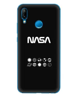 Чехол для Huawei P20 Lite (2019) с картинкой «NASA — технический принт» Чехол для Huawei P20 Lite (2019) с картинкой «NASA — технический принт»