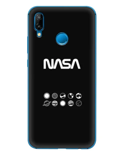 Чехол для Huawei P20 Lite (2019) с картинкой «NASA — технический принт» Чехол для Huawei P20 Lite (2019) с картинкой «NASA — технический принт»