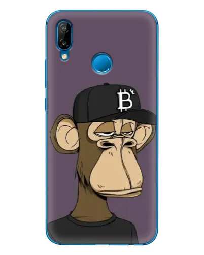 Чехол для Huawei P20 Lite (2019) с картинкой «Bored Ape в кепке» Чехол для Huawei P20 Lite (2019) с картинкой «Bored Ape в кепке»