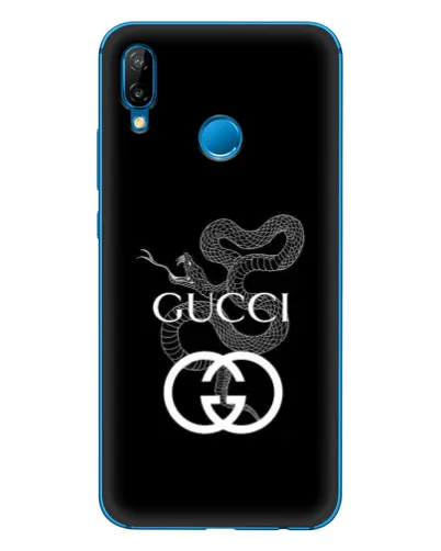 Чехол для Huawei P20 Lite (2019) с картинкой «Gucci — серебряная змея»