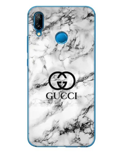 Чехол для Huawei P20 Lite (2019) с картинкой «Gucci — мраморный шик»