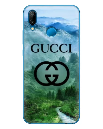 Чехол для Huawei P20 Lite (2019) с картинкой «Gucci — горный пейзаж»