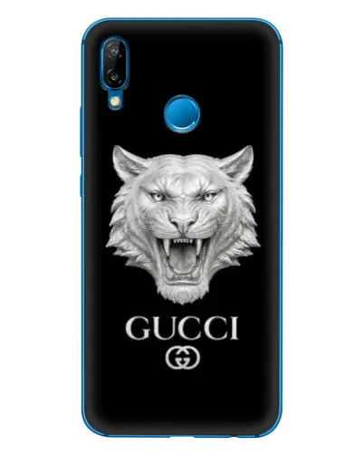 Чехол для Huawei P20 Lite (2019) с картинкой «Gucci — серебряный лев» Чехол для Huawei P20 Lite (2019) с картинкой «Gucci — серебряный лев»