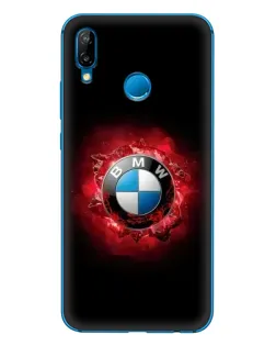 Чехол для Huawei P20 Lite (2019) с картинкой «Логотип BMW — вспышка»