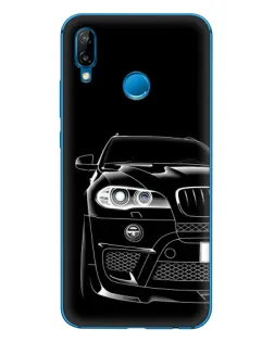 Чехол для Huawei P20 Lite (2019) с картинкой «Темный силуэт BMW»