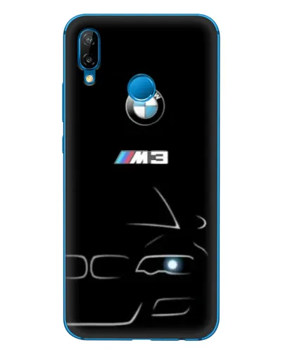 Чехол для Huawei P20 Lite (2019) с картинкой «Минималистичный принт BMW M3»