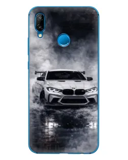 Чехол для Huawei P20 Lite (2019) с картинкой «BMW сквозь туман»