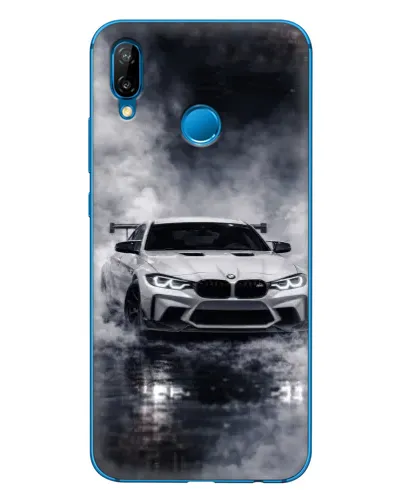 Чехол для Huawei P20 Lite (2019) с картинкой «BMW сквозь туман»