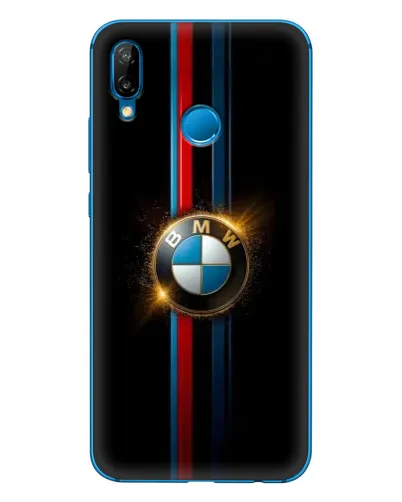 Чехол для Huawei P20 Lite (2019) с картинкой «BMW M-Power неон»