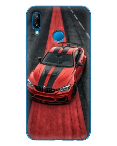 Чехол для Huawei P20 Lite (2019) с картинкой «BMW на красной дорожке»