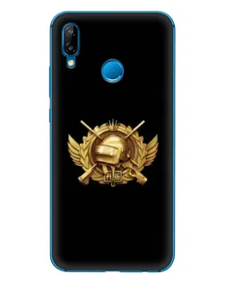 Чехол для Huawei P20 Lite (2019) с картинкой «PUBG — оранжевый градиент»