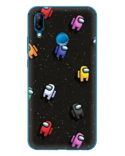 Чехол для Huawei P20 Lite (2019) с картинкой «Космический паттерн Among Us»