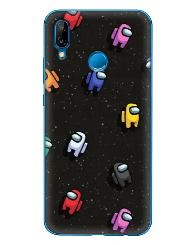 Чехол для Huawei P20 Lite (2019) с картинкой «Космический паттерн Among Us»
