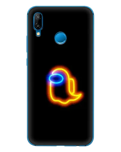 Чехол для Huawei P20 Lite (2019) с картинкой «Among Us неоновое сияние»