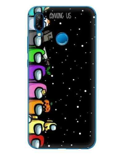 Чехол для Huawei P20 Lite (2019) с картинкой «Команда Among Us»