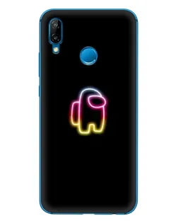 Чехол для Huawei P20 Lite (2019) с картинкой «Among Us градиент»