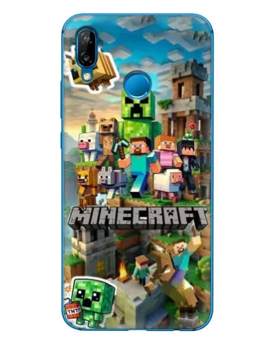 Чехол для Huawei P20 Lite (2019) с картинкой «Замок Minecraft»