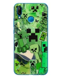 Чехол для Huawei P20 Lite (2019) с картинкой «Криперы Minecraft»