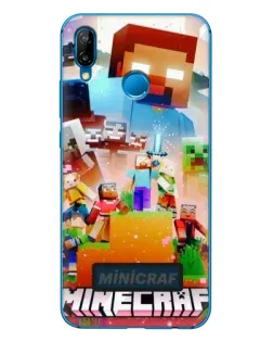 Чехол для Huawei P20 Lite (2019) с картинкой «Minecraft герои игры»
