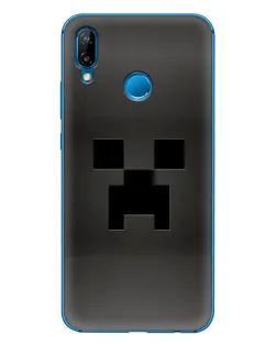 Чехол для Huawei P20 Lite (2019) с картинкой «Черный крипер градиент»