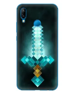 Чехол для Huawei P20 Lite (2019) с картинкой «Алмазный меч неон»