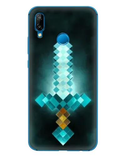 Чехол для Huawei P20 Lite (2019) с картинкой «Алмазный меч неон»