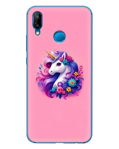 Чехол для Huawei P20 Lite (2019) с картинкой «Сказочный единорог»