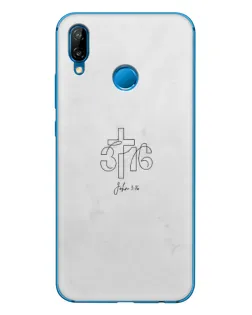 Чехол для Huawei P20 Lite (2019) с картинкой «Иоанна 3:16 Крест» Чехол для Huawei P20 Lite (2019) с картинкой «Иоанна 3:16 Крест»
