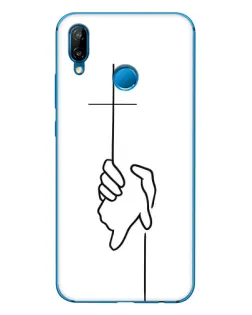 Чехол для Huawei P20 Lite (2019) с картинкой «Рука держит» Чехол для Huawei P20 Lite (2019) с картинкой «Рука держит»