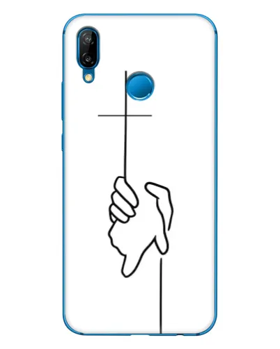 Чехол для Huawei P20 Lite (2019) с картинкой «Рука держит»