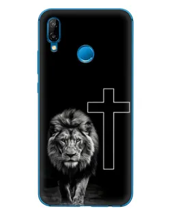 Чехол для Huawei P20 Lite (2019) с картинкой «Лев и Крест» Чехол для Huawei P20 Lite (2019) с картинкой «Лев и Крест»