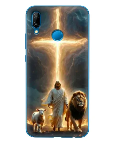 Чехол для Huawei P20 Lite (2019) с картинкой «Лев Иуды и Свет»