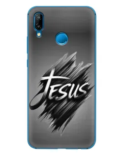 Чехол для Huawei P20 Lite (2019) с картинкой «Надпись Jesus Graffiti»
