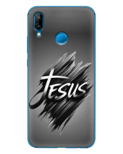 Чехол для Huawei P20 Lite (2019) с картинкой «Надпись Jesus Graffiti»