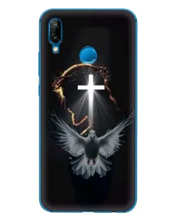Чехол для Huawei P20 Lite (2019) с картинкой «Голубь и Свет»