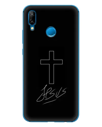 Чехол для Huawei P20 Lite (2019) с картинкой «Графический крест Jesus» Чехол для Huawei P20 Lite (2019) с картинкой «Графический крест Jesus»