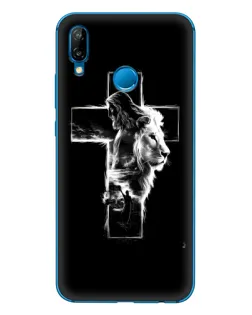 Чехол для Huawei P20 Lite (2019) с картинкой «Сияющий крест Jesus»
