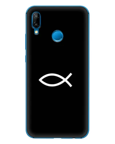 Чехол для Huawei P20 Lite (2019) с картинкой «Символ рыбы Jesus» Чехол для Huawei P20 Lite (2019) с картинкой «Символ рыбы Jesus»