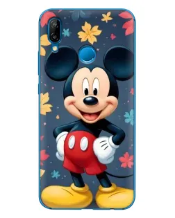 Чехол для Huawei P20 Lite (2019) с картинкой «Осенний Mickey Mouse»
