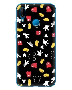 Чехол для Huawei P20 Lite (2019) с картинкой «Графический принт лапок»