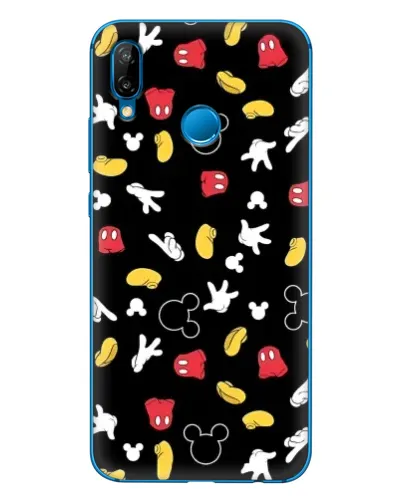 Чехол для Huawei P20 Lite (2019) с картинкой «Графический принт лапок»