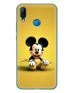 Чехол для Huawei P20 Lite (2019) с картинкой «Микки на желтом»