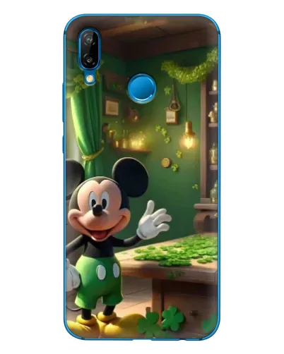 Чехол для Huawei P20 Lite (2019) с картинкой «Микки в мастерской»