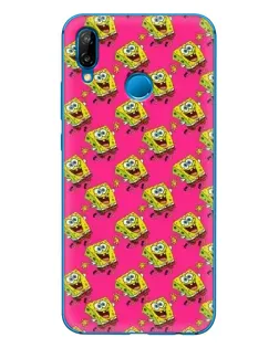 Чехол для Huawei P20 Lite (2019) с картинкой «Розовый паттерн»