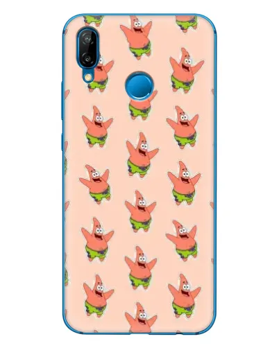 Чехол для Huawei P20 Lite (2019) с картинкой «Патрик Стар паттерн»