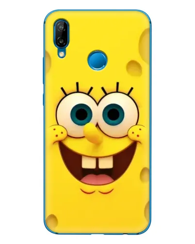 Чехол для Huawei P20 Lite (2019) с картинкой «Губка Боб улыбка»