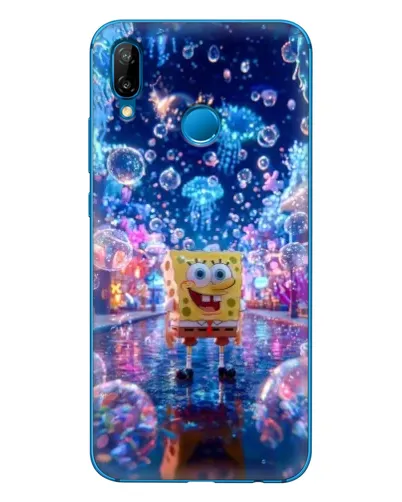 Чехол для Huawei P20 Lite (2019) с картинкой «Неоновый океан»